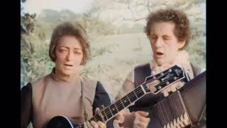 Sara & Maybelle Carter - Cannonball Blues (Live 1967) - Colourised