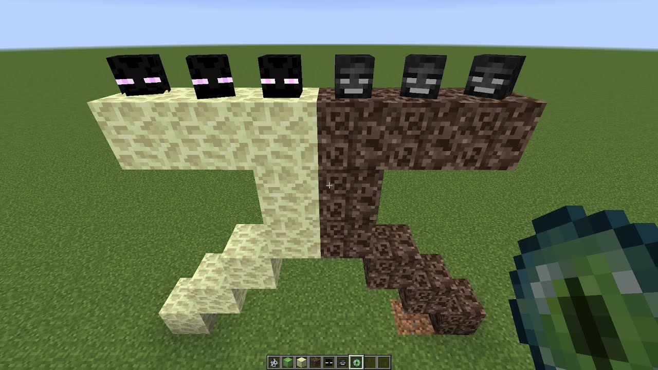 what if you create a DOUBLE ENDER WITHER in MINECRAFT - YouTube