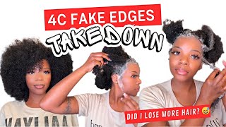 4C FAKE EDGES/ AFRO CROCHET TAKEDOWN