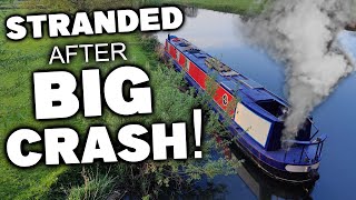 we WRECKED our NARROWBOAT | DISASTER tiny home cruise | NIGHTMARE off-grid HOUSEBOAT REFIT