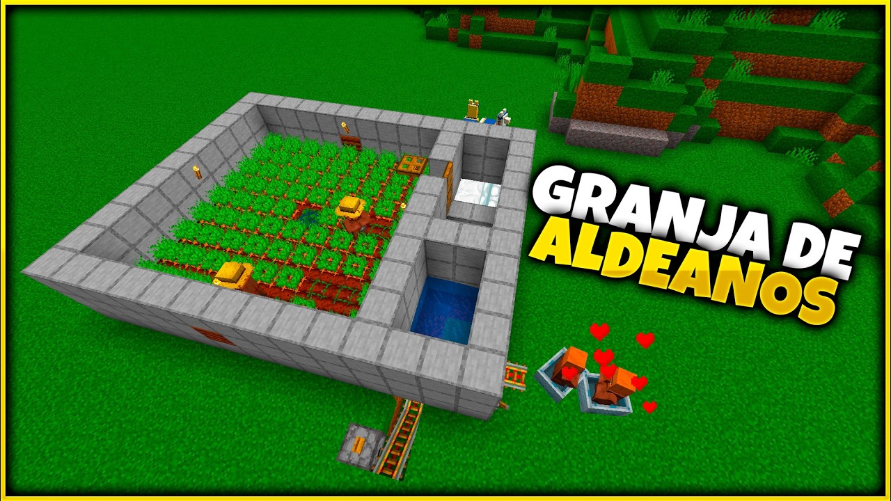 Cómo hacer una GRANJA de ALDEANOS eficiente en Minecraft 1.21.+