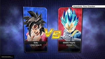 DRAGON BALL XENOVERSE 2 SSJ4 GOKU VS SSGSS EVOLUTION VEGETA