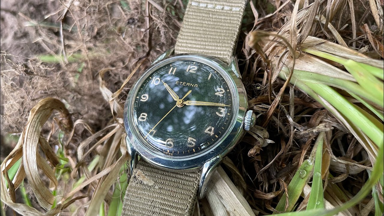 Mouvement De Montre Mécanique Vintage Eterna - Pour Pièces Détachées Ou Réparation - Balancier Fonctionnel