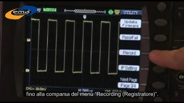 LeCroy WaveAce: Utilizzo della funzione registrazione di sequenze