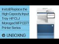 Unbox and set up | HP Color LaserJet Managed MFP E877, 2K HCI 6GW57A | HP Printers | HP Support