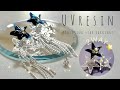 【UVレジン】100均星型モールドで流れ星の2wayピアスを作りました⭐️彡UV resin-Shooting star earrings