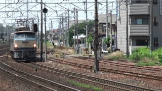 【HD】 貨物列車 EF66-39 清洲駅通過