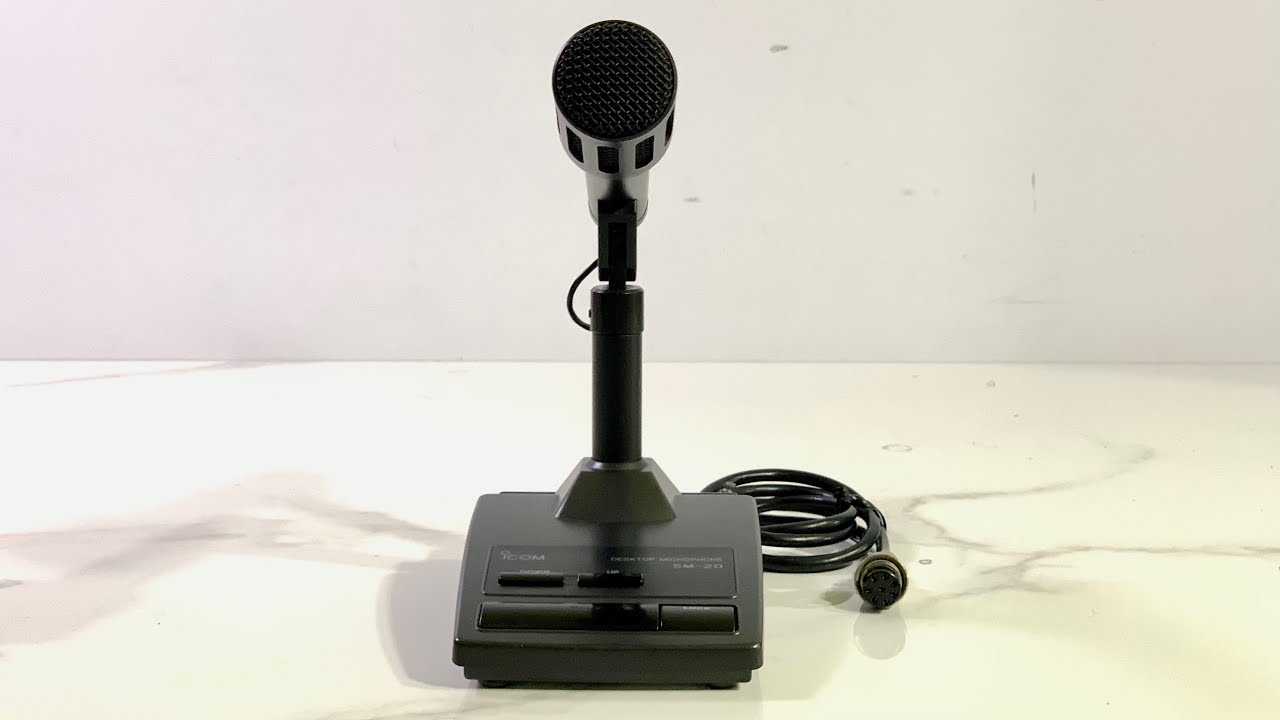 ICOM SM-20 デスクトップマイク Icom SM-20 Desktop Stand Microphone Amateur Ham Radio Tested | eBay