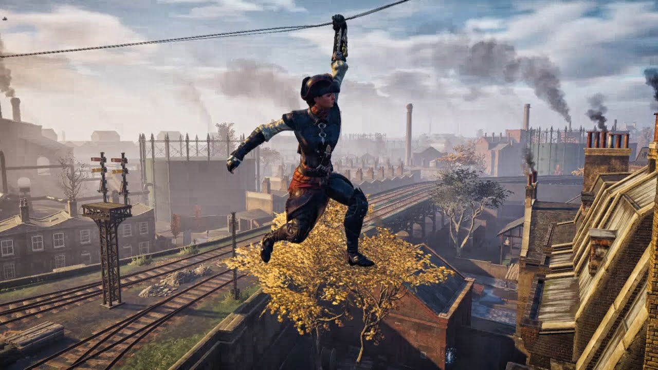 Assassin's Creed Syndicate - PARKOUR & Rope Launcher GAMEPLAY - YouTube