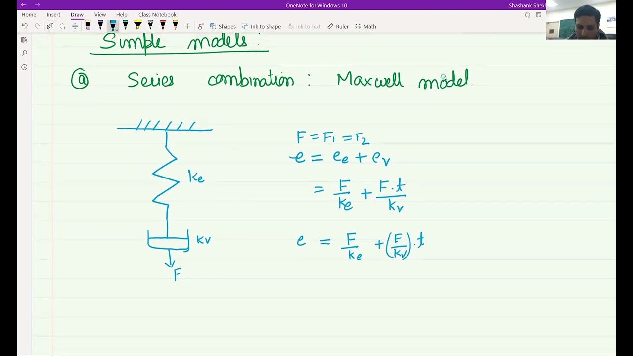Lecture 07 : Viscoelasticity