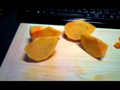 テンション低めに花御所柿を試食してみた
