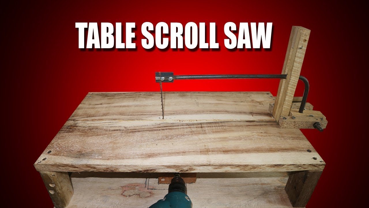 Homemade Table Scroll Saw Membuat  Meja  Gergaji Triplek 