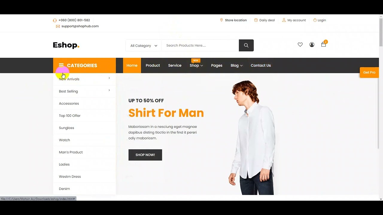 E-Commerce Website for Clothes & Accessories - YouTube