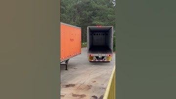 Swift student getting real close to a Schneider trailer #cdl #swift #trucking ￼