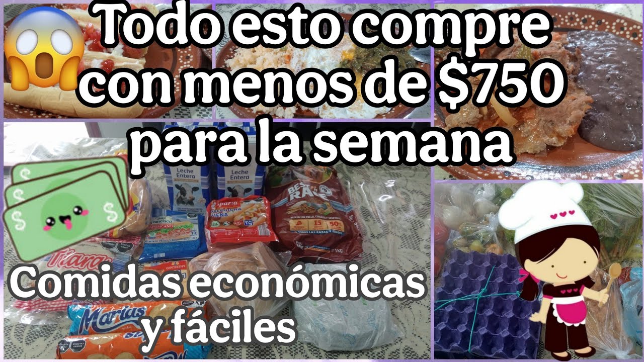 💵 Todas estas compras con menos de $750 PESOS MX 😱💵 para la semana 