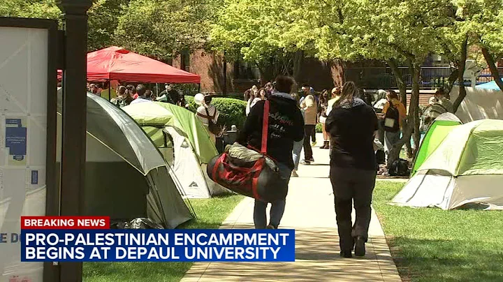 Pro-Palestinian encampments spring up at DePaul, U of C