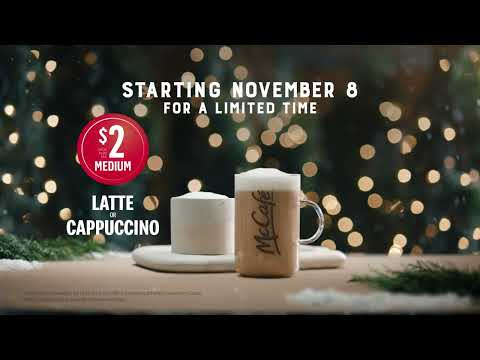 $2+tx medium McCafé Latte or Cappuccino - $2+tx medium McCafé Latte or Cappuccino