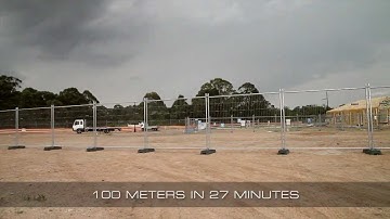 Temporary Fencing Installation (100m) - Fortress Fencing Temp