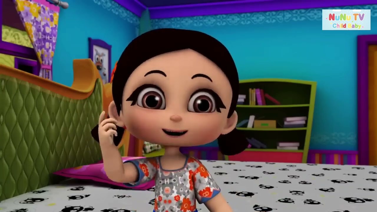 Chanda Mama Door Ke | 3D Hindi Rhymes For Children | Hindi Poem | NuNuTv-child baby 🐥🌛