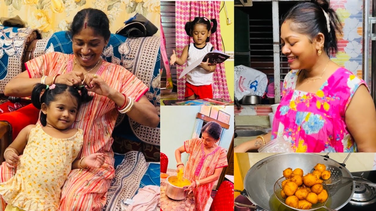 কোথাও মন টেকে না😱টিচারের সামনে লিটিল গোল্ড কি ‍করে❗️মায়ের হাতের রান্না 😃