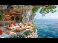 Morning Beach Cafe Ambience - Positive Bossa Nova Jazz &amp; Ocean Waves Sounds for a Joyful New Day
