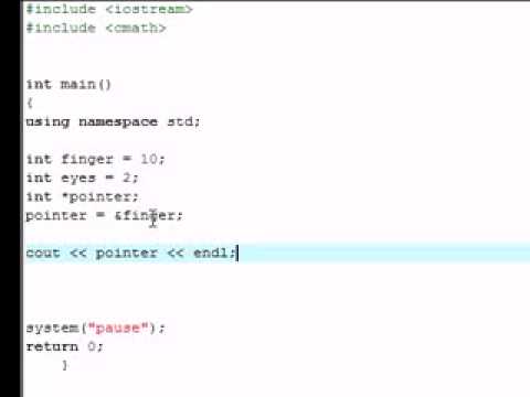 C++   Tutorial - 16 - Creating a Pointer.flv