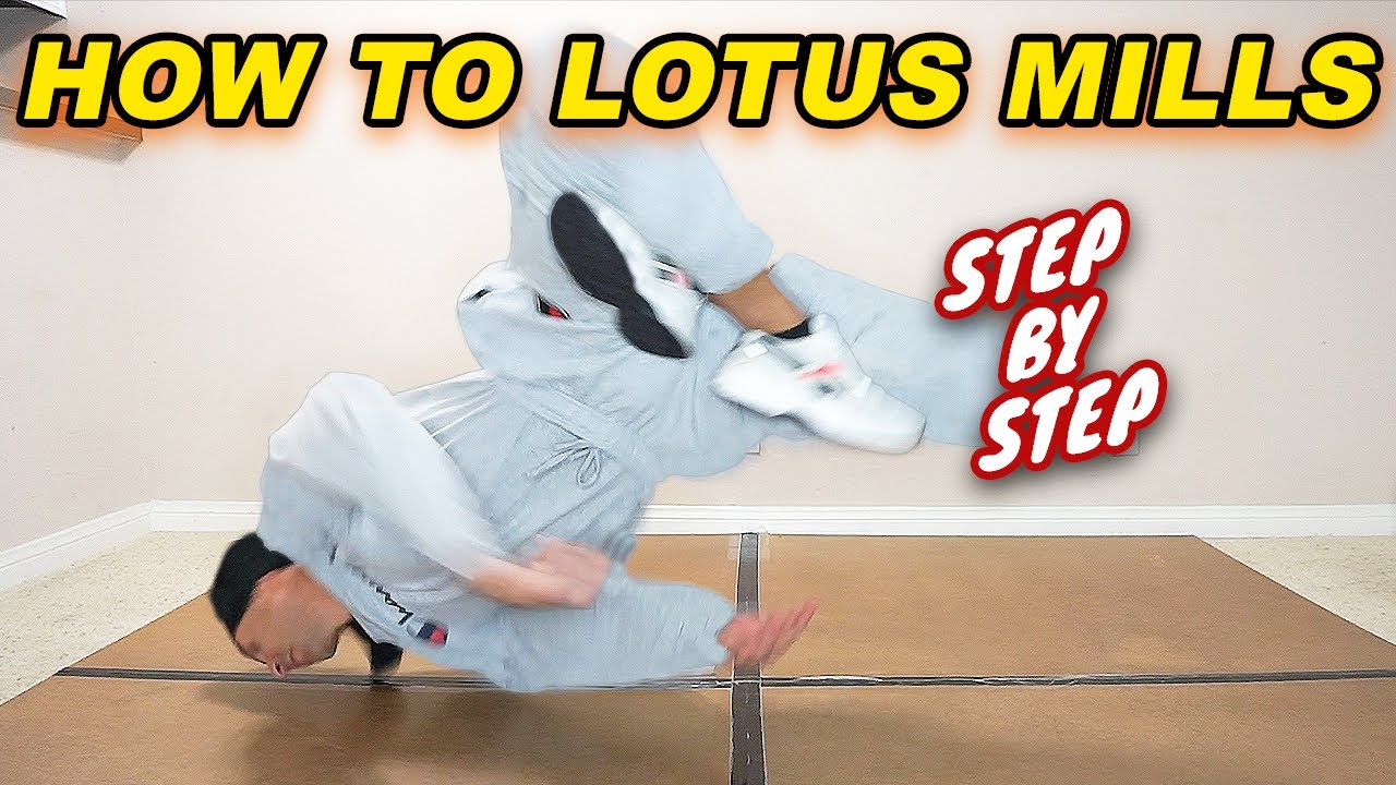 Como Hacer Babymills En Flor De Loto | How to Lotus Babymills ( Break Dance Tutorial ) [English Sub]