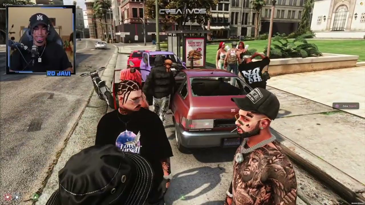 Directo de rdjavi de ayer Resumen del enfrentamiento con la policía #clips #rdjavi #kick 