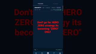 Hero zero strategy BNF 🔥🔥🔥 expiry day