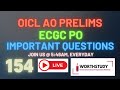 OICL AO PRELIMS | ECGC PO | IMPORTANT QUESTIONS | PART - 154 | #oiclao #ecgcpo  | WORTHSTUDY