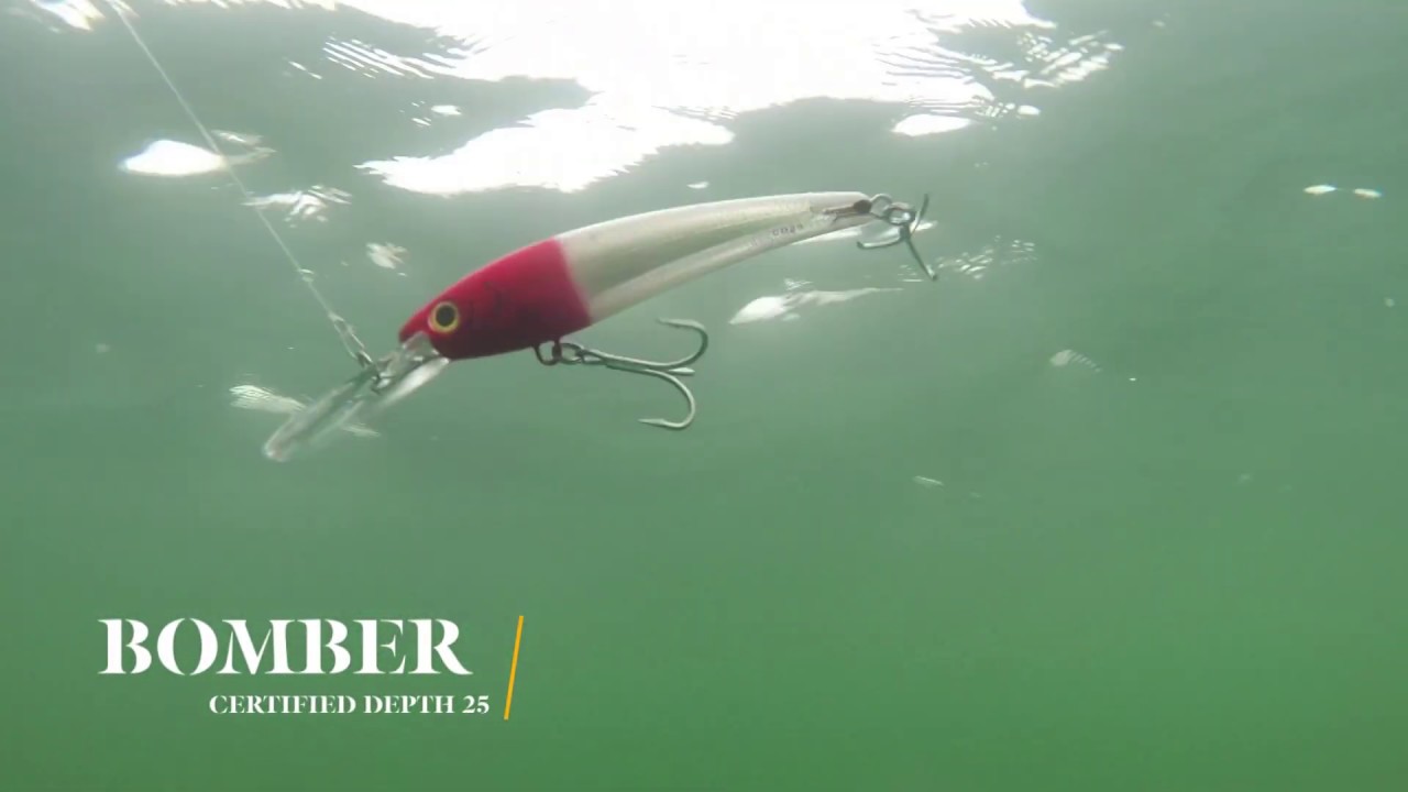 How Lures Swim: Bomber Certified Depth 25 