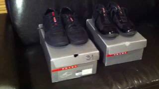 Prada Sneakers Real vs Fake Side by 