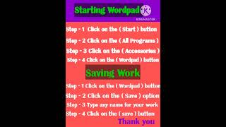 Starting Wordpad Shortcut Steps Computer Ka Basic Practice Computer Ka Basic Class