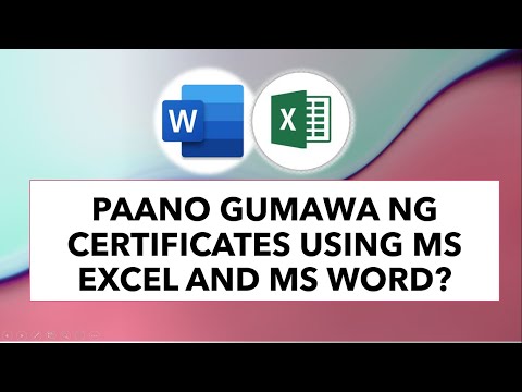 Video: Paano Gumawa Ng Isang Sertipiko