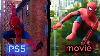 Spider man 2 Tom Holland swing recreation