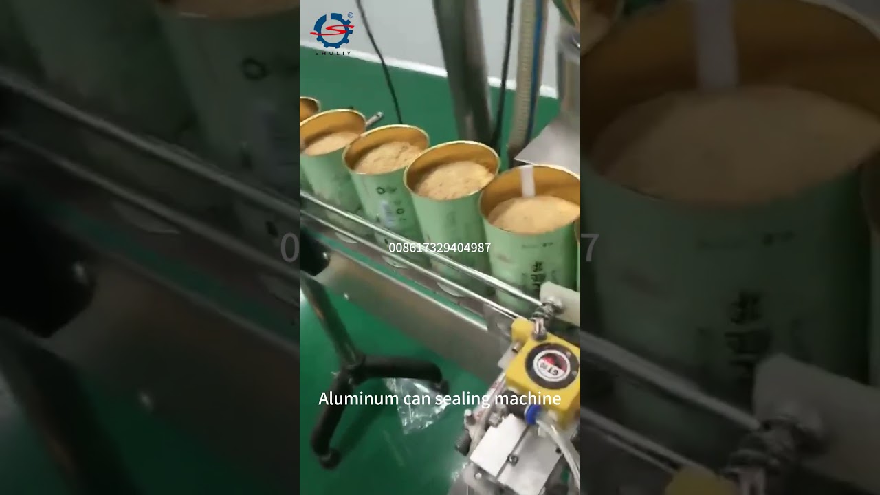 Aluminum can sealing machine production line