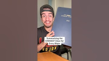 Summarizing the HARDEST Class for Every Major