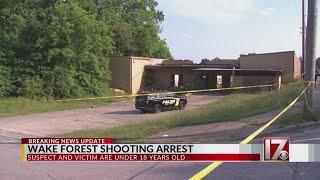 Suspect in custody after youth injured in Wake Forest shooting, officials say
