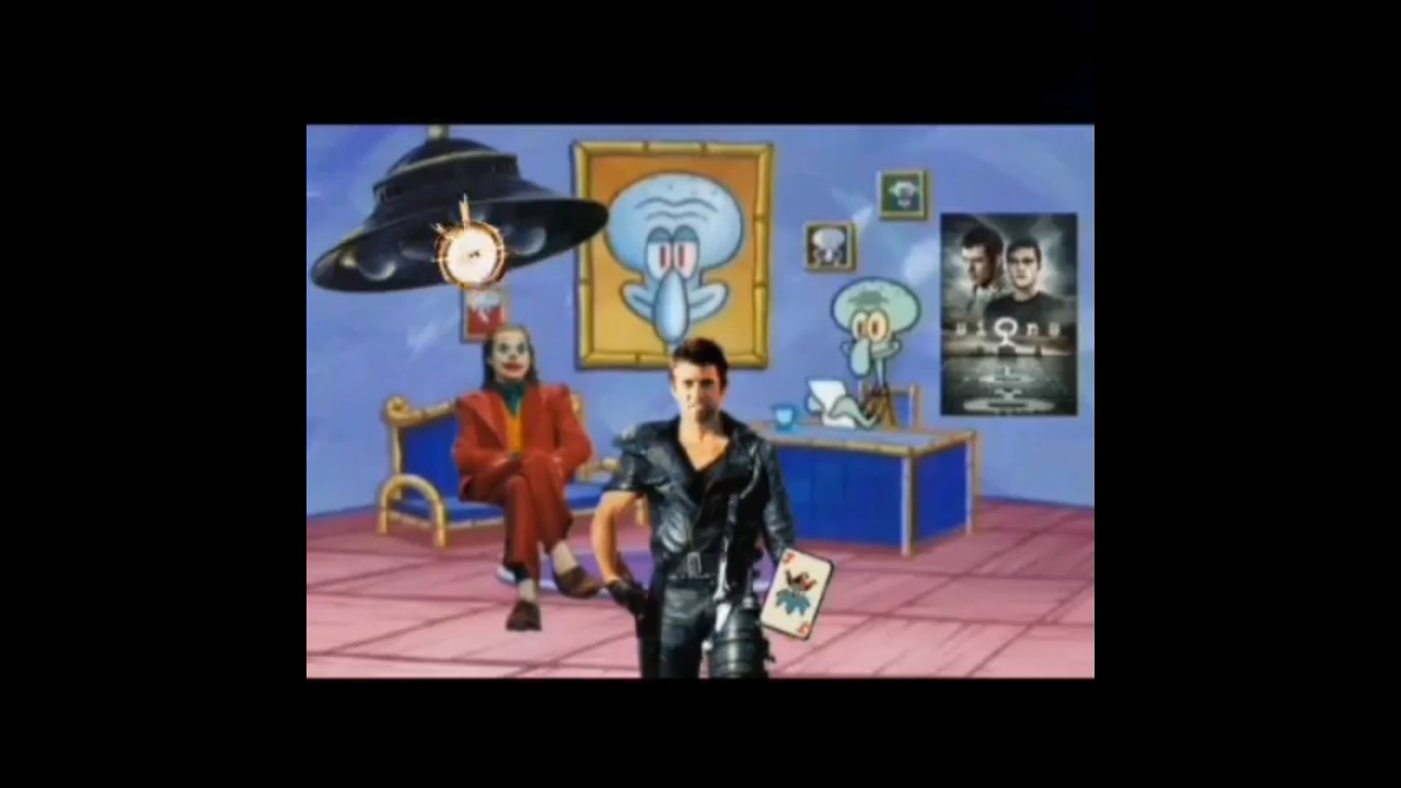 Joker and Mad Max see Signs and Aliens on Squidward Chat #shorts #joker #spongebob
