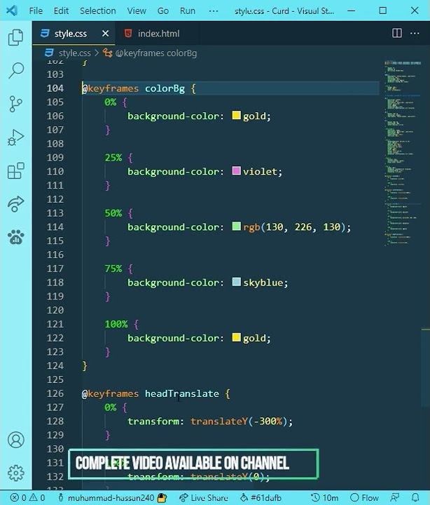 Translate & Scale Short Animation | CSS Animations | Html | CSS | # ...
