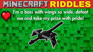 MINECRAFT RIDDLES QUiz!... Only TRUE FANS Can Answer! 🧠💥