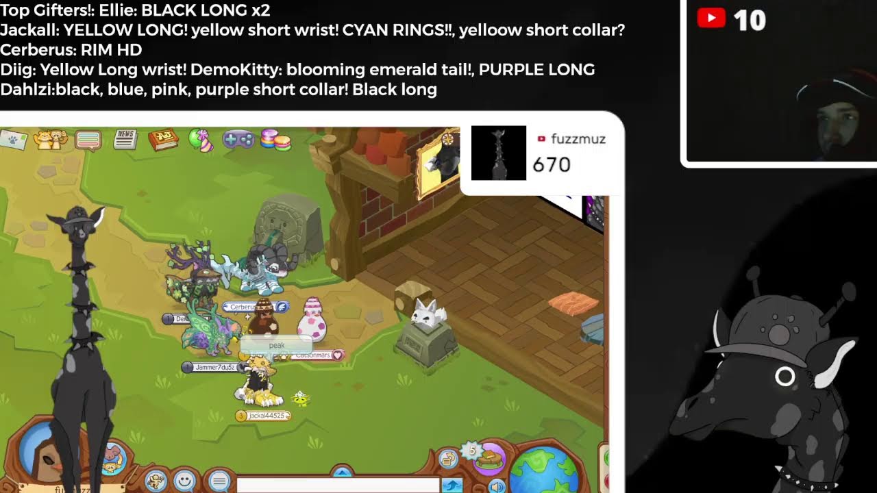 Fuzzmuz Is Live On Animal Jam Giving Spikes Every 5 Subs!