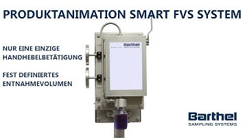 Produktanimation eines SMART Fixed Volume Sampler (FVS) von Barthel Sampling Systems