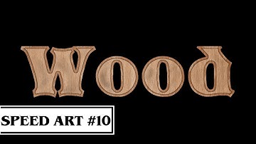 Wood Text Effect - Speed Art (GIMP)