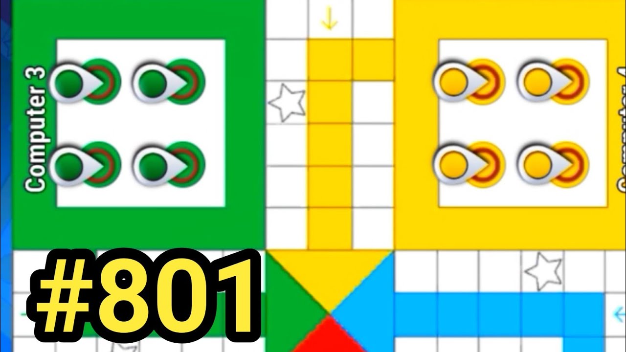 Tricks & Tips Ludo King | How to Win Ludo king 4 players gameplay|Ludo king #801 #ludoking #games 
