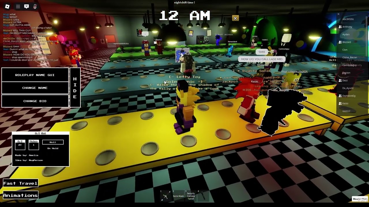 Fnas Custom Map Night Event New lore!! wowie [Simple FNaS RP]