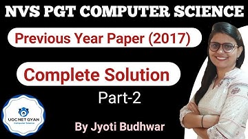 NVS PGT Computer Science PYQ