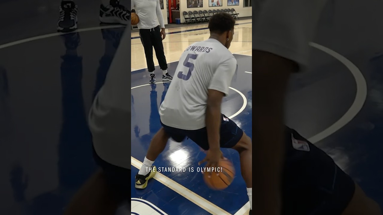 Anthony Edwards 🤝 late night sessions with Nick 🤞✨ #adidas #anthonyedwards