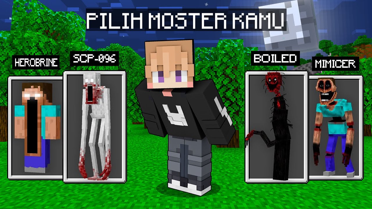 AKU BISA PILIH JADI MONSTER PALING SERAM DI MINECRAFT!!