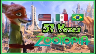 Zootopia - Essa Cidade É o Bicho 🇧🇷x 🇲🇽 x 🇺🇸 | 57 Vozes